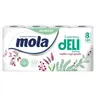 Papier toaletowy celuloza biały 3-warstwowy 3x15g 17,25m MOLA delikatna biała 8szt. /79384/