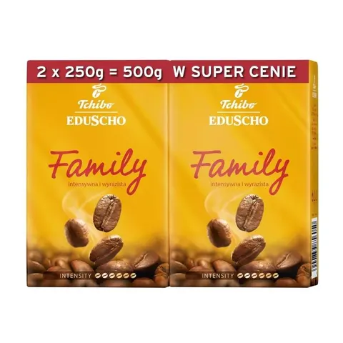 Kawa mielona 2x250g EDUSCHO FAMILY 2szt.