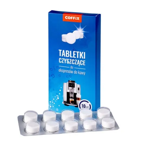 Tabletki do czyszczenia ekspresu COFFIX do DELONGHI SAECO KRUPS PHILIPS 10szt.