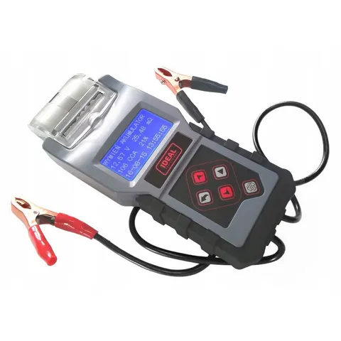 Cyfrowy tester akumulatorów 12V z drukarką - Ideal BDT4000