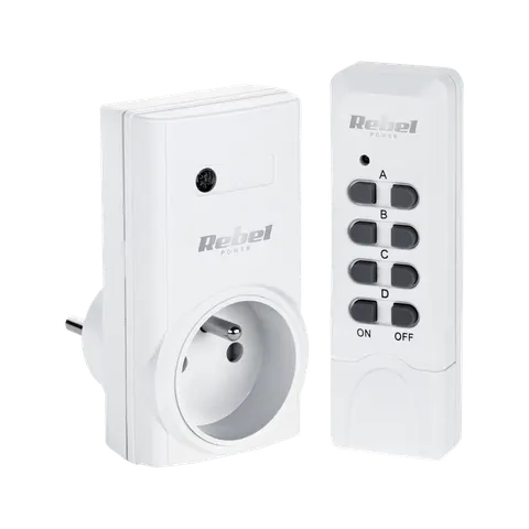 Gniazdo sieciowe sterowane pilotem 1000W 230V