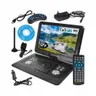 Telewizor mobilny odtwarzacz przenośny DVD DVBT2 HEVC ekran 15.4cala USB SD