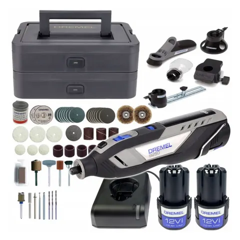 Szlifierka 12V Dremel Platinum bezszczotkowa 2x 2Ah + akcesoria