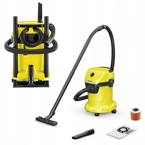 Odkurzacz przemysłowy na sucho i mokro 17L 1000W dmuchawa Karcher