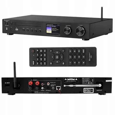 Radio internetowe DAB+ tuner FM WiFi Bluetooth MP3 USB odtwarzacz CD pilot