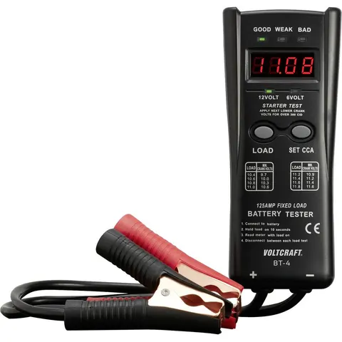 Tester do akumulatorów 6V i 12V obciążenie do 125A