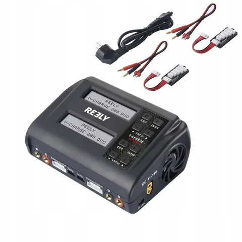 Ładowarka MODELARSKA dwukanałowa WIELOFUNKCYJNA 200W 10A USB 10 profili