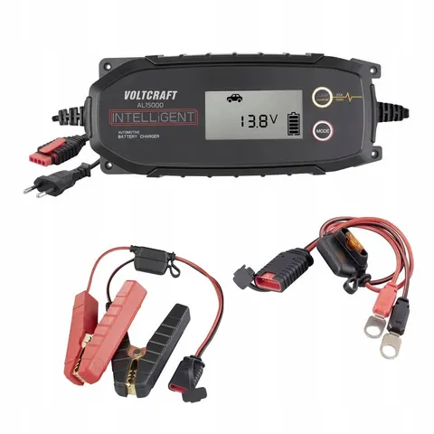 Prostownik AUTOMATYCZNY ładowarka akumulatorów 12V 24V 9 trybów 15 A