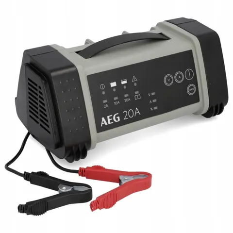 Prostownik procesorowy 12V 24V AEG automatyczna ładowarka akumulatorów