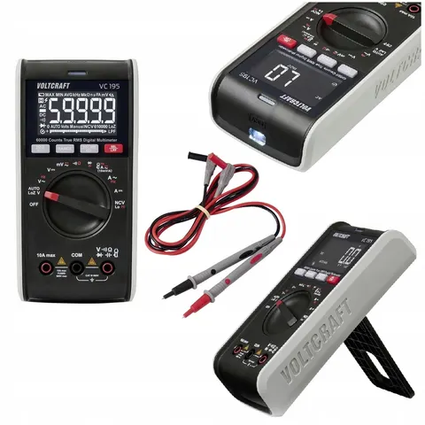 Multimetr ręczny miernik cyfrowy CAT III 600 V True RMS 10A funkcja latarki