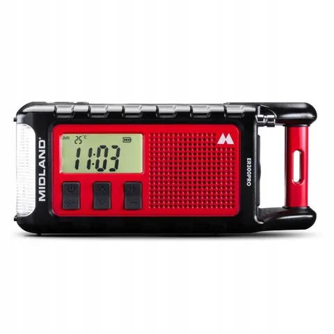 Radio awaryjne outdoorowe solarne survivalowe latarka dynamo sos Midland