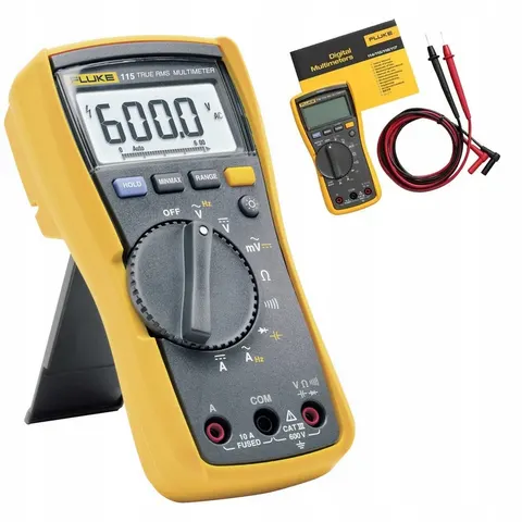 Multimetr ręczny miernik Fluke cyfrowy CAT III 600 V True RMS