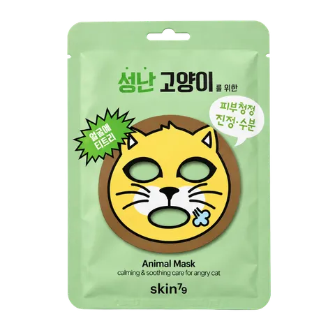 SKIN79 Kojąca maska w płacie Animal Mask - For Angry Cat 23g