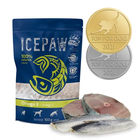 ICEPAW High Premium Omega 3 - Łosoś i Śledź Dla Psów 100% (85g)