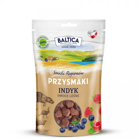BALTICA Przysmaki Regionów Indyk i Owoce Leśne 100g