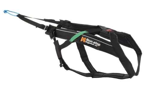 Szelki / Uprząż do biegania Freemotion czarne Non-stop Dogwear - Sled