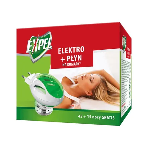 EXPEL Elektro na komary + płyn , 60 nocy