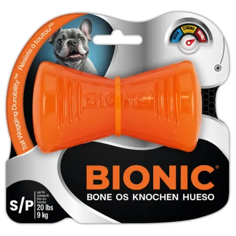 BIONIC Kość gryzak z super wytrzymałej gumy S 9,5 cm