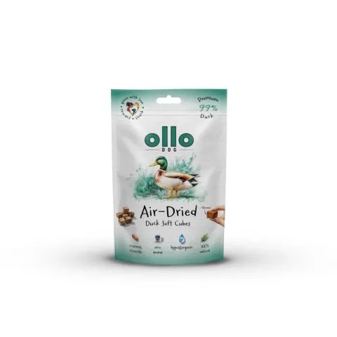Ollo Air-Dried Duck Soft Cubes - przysmaki z kaczki dla psa 80 g
