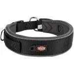 Miękka Obroża Premium M/L 40-48 cm - szerokość 4 cm czarna Trixie