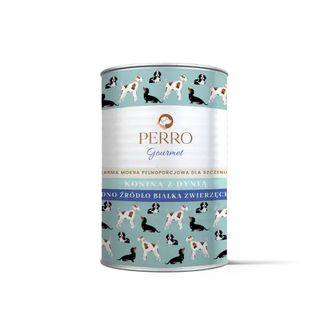 Perro Gourmet Konina z dynią 400g Puppy / Junior