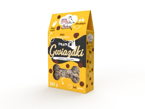 Syta Micha BAKERY Mini gwiazdki z dziczyzną 100g