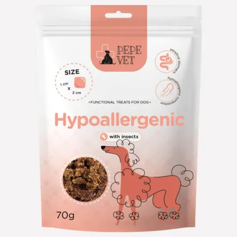 Przysmaki PEPE VET Hypoallergenic Insect 70g