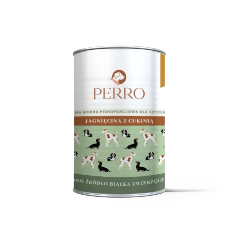 PERRO Jagnięcina Puppy / Junior z cukinią 400g
