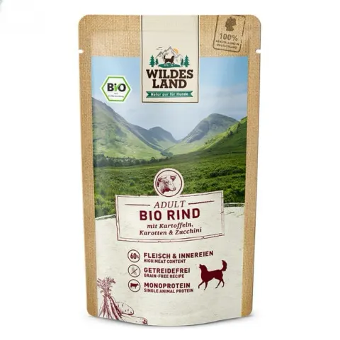 WILDES LAND DOG BIO Rind – bio wołowina 125g