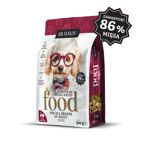 Dr Malou Karma liofilizowana 500g Kaczka z dynią