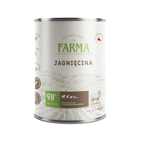 FARMA Select Jagnięcina 400g Monoproteinowa karma mokra dla psa