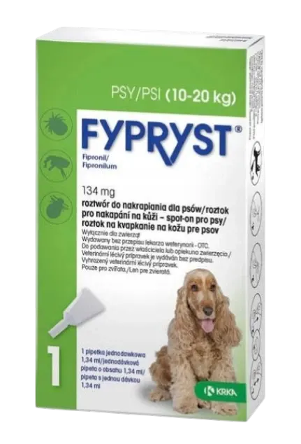FYPRYST 134 MG PIES 1 PIPETA (10-20 kg)
