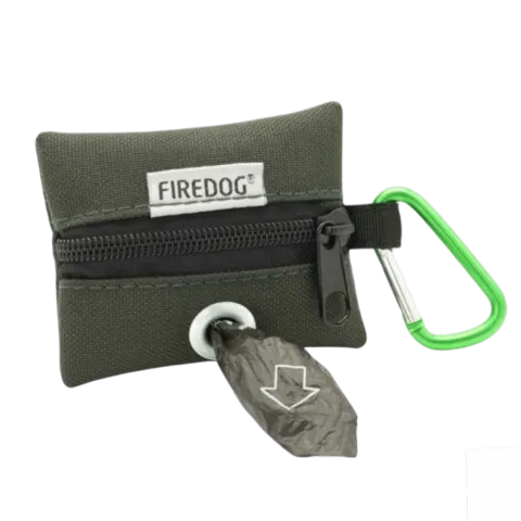 Firedog Mini Poop-bag Hunter Green - Mini saszetka na woreczki na odchody