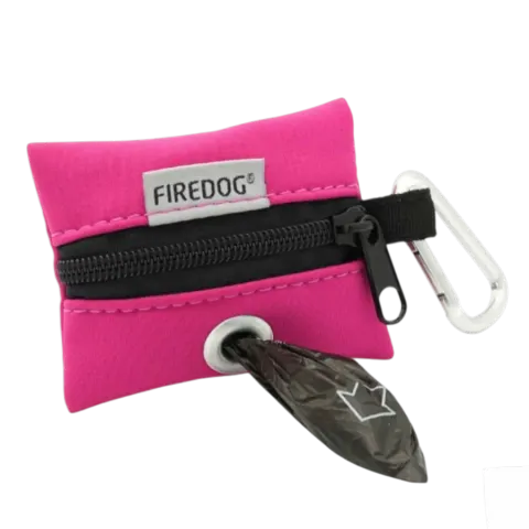 Firedog Mini Poop-bag Hot Pink - Mini saszetka na woreczki na odchody