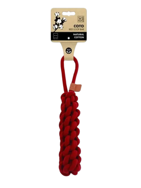 Zabawka Szarpak COTO Loop Bar 34 cm czerwona
