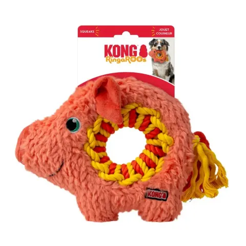 KONG Zabawka RingaRoos PIG M