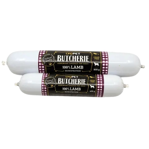 LYOPET Butcherie Kiełbasa treningowa Jagnięcina 800g