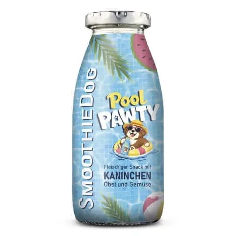 SmoothieDog Pool Party - królik z warzywami i owocami 250ml