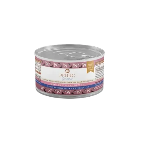 Perro Gourmet Królik z marchewką 200g