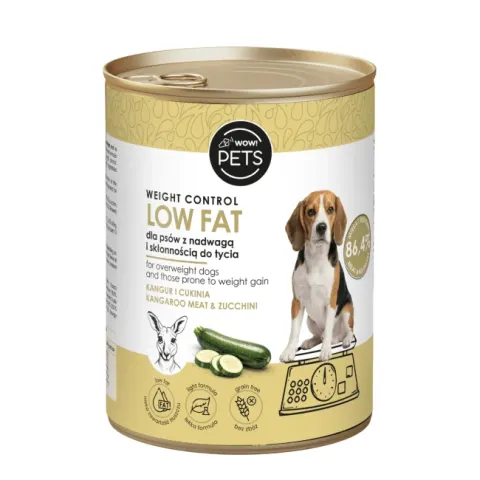 WOW!Pets Kangur z cukinią Low Fat / weight control 400g