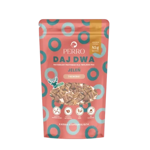 Perro Daj Dwa Jeleń 85g trenerki dla psa