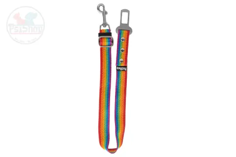 Pas samochodowy PsiShop 40-65 cm Tęczowy