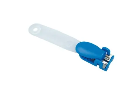 Klips CT 710P plastikowy zatrzask Niebieski / opk 100szt