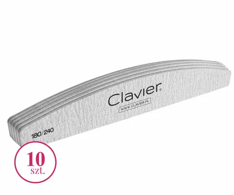 Clavier Pilnik do Paznokci Zebra 180/240 10 szt