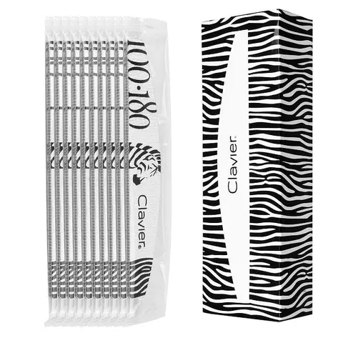Clavier Pilnik do Paznokci Zebra 100/180 10 szt
