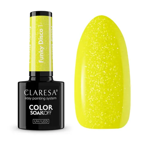 Claresa Funky Disco 1 Lakier Hybrydowy 5g