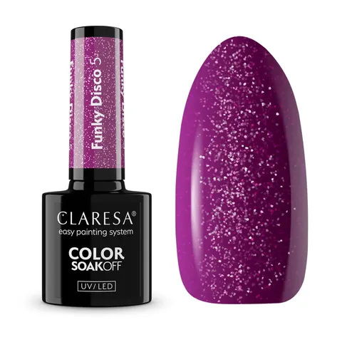 Claresa Funky Disco 5 Lakier Hybrydowy 5g