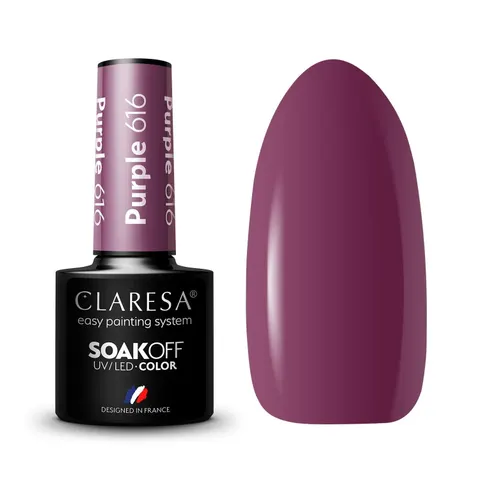 Claresa Purple 616 Lakier Hybrydowy 5g