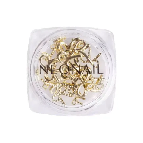 Neonail Ozdoba 3D - Złote Kokardki Gold Bows