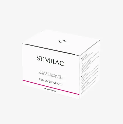 Semilac Folie Do Usuwania Lakieru Hybrydowego Remover Wraps 50szt